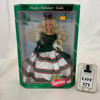 -171- Happy Holidays Gala Barbie (1994)