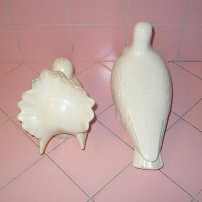 MS 2 Ceramic Pigeon Decoys Figurines