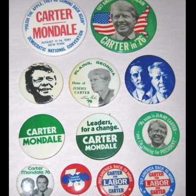 MS 12 Jimmy Carter Mondale Pinbacks Buttons Pin 1976 Presidential Campaign