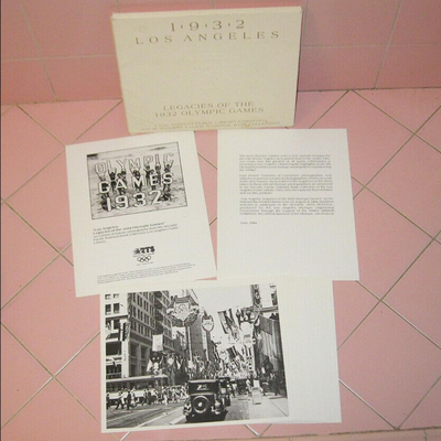 MS Folio Legacies 1932 Olympic Games Los Angeles 22 Prints LA Library 1984