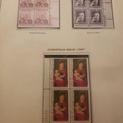 Minkus 1968 to 1972 plate block stamp book 224 stamps in book