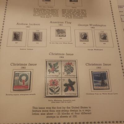 Minkus 1968 American regular issue stamp album 30 m&u stamps