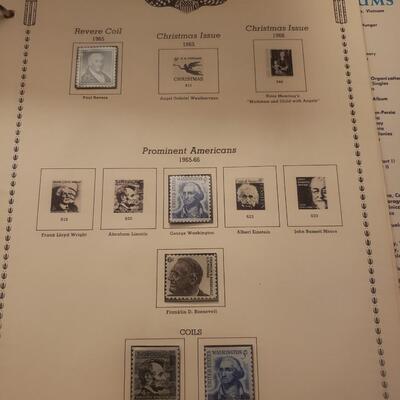 Minkus 1968 American regular issue stamp album 30 m&u stamps