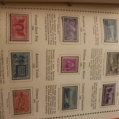 Minkus 1968 1893-1964 American commemorative stamp album 334 stamps m&u