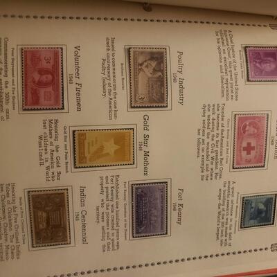 Minkus 1968 1893-1964 American commemorative stamp album 334 stamps m&u
