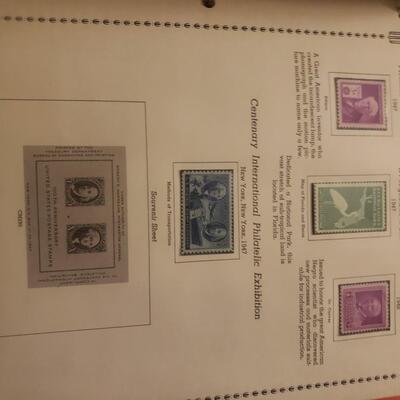 Minkus 1968 1893-1964 American commemorative stamp album 334 stamps m&u