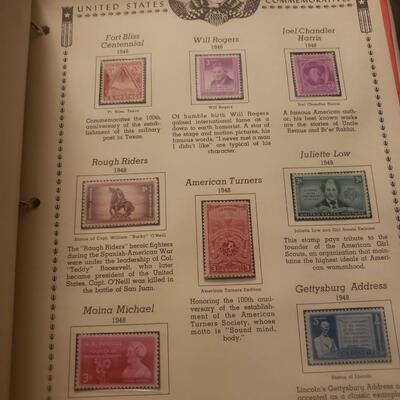 Minkus 1968 1893-1964 American commemorative stamp album 334 stamps m&u
