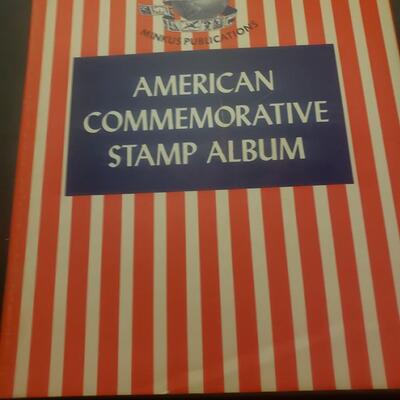 Minkus 1968 1893-1964 American commemorative stamp album 334 stamps m&u