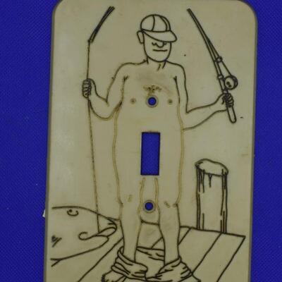 Fisher man 1976 Light switch plate