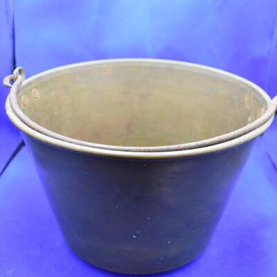 Brass Bucket w/ handle