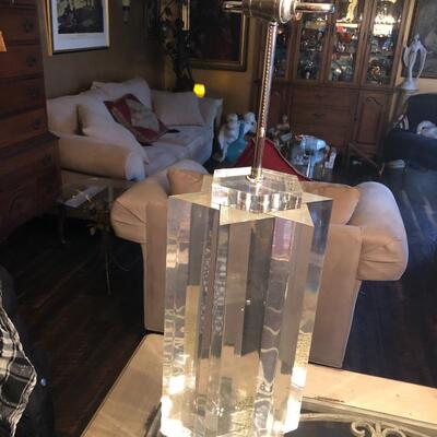 Lucite lamp