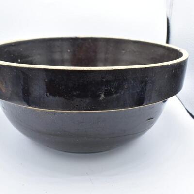 Dark Brown Round Clay Bowl