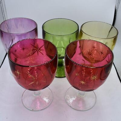 5 wine glasses