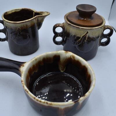 Brown Divided Bowl Lot