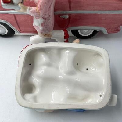 Lotus Pink Drive In Cookie Jar