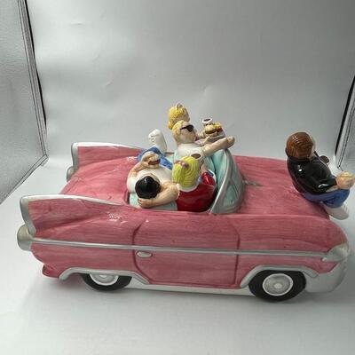 Lotus Pink Drive In Cookie Jar