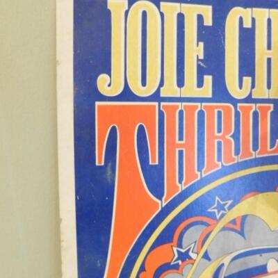 Vintage Joie Chitwood Thrill Show Asheville Motor Speedway Advertising Sign