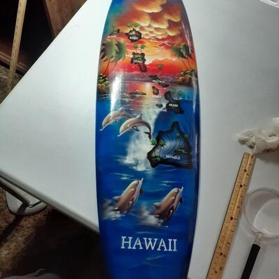 Vintage 39in Hawaii surfboard art