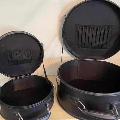 ST Vintage small round suitcase set