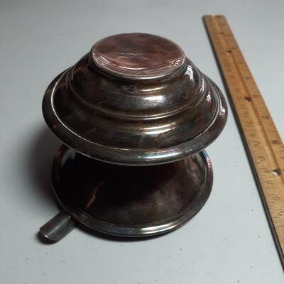 3in tall mexican silver spitoon ashtray