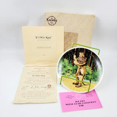 KNOWLES "IF I WERE KING" WIZARD OF OZ COLLECTORS PLATE