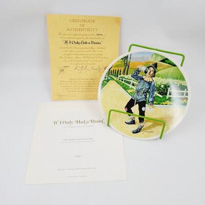 KNOWLES "IF I ONLY HAD A BRAIN" WIZARD OF OZ COLLECTORS PLATE