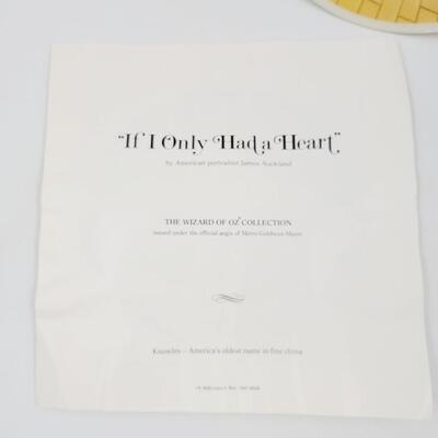 KNOWLES "IF I ONLY HAD A HEART" WIZARD OF OZ COLLECTORS PLATE