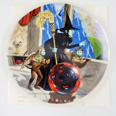 KNOWLES "THE WICKED WITCH OF THE WEST" WIZARD OF OZ COLLECTORS PLATE n