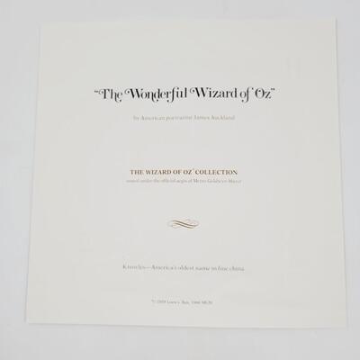 KNOWLES "THE WONDERFUL WIZARD OF OZ" WIZARD OF OZ COLLECTORS PLATE