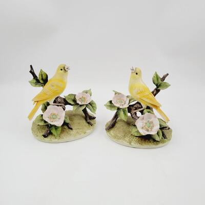 YELLOW CANARY FIGURINE SET BY ANDREA