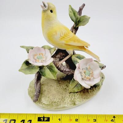 YELLOW CANARY FIGURINE SET BY ANDREA