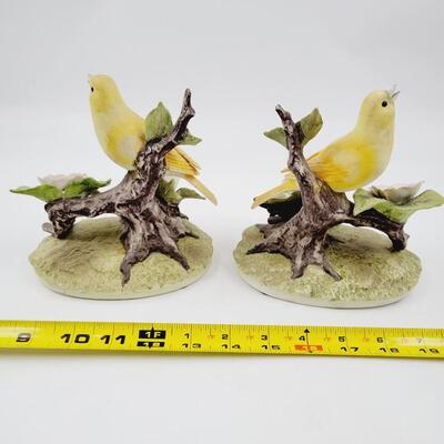 YELLOW CANARY FIGURINE SET BY ANDREA