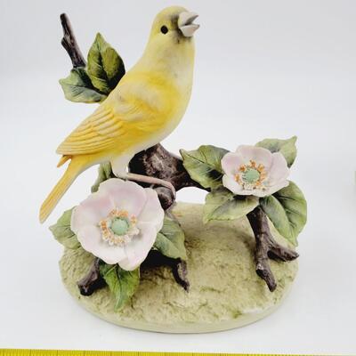 YELLOW CANARY FIGURINE SET BY ANDREA