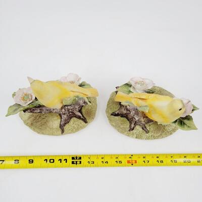 YELLOW CANARY FIGURINE SET BY ANDREA