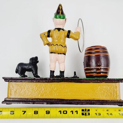MADE IN TAIWAN CAST IRON BANK TRICK DOG