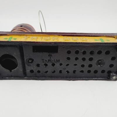 MADE IN TAIWAN CAST IRON BANK TRICK DOG
