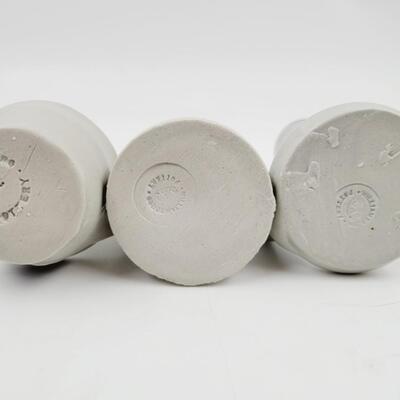 WILLIAMSBURG POTTERY HAND CSRVED SALT GLAZED SET