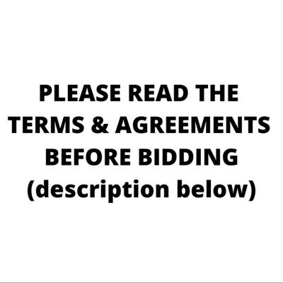 PLEASE READ BELOW BEFORE BIDDING