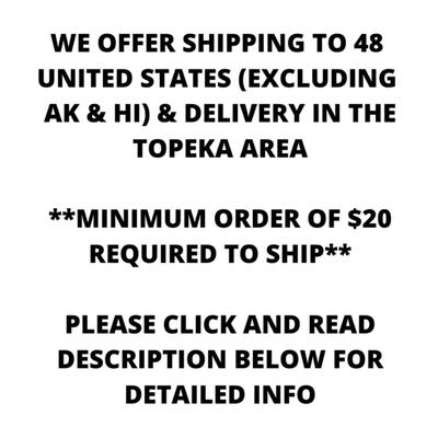We are a small business and it can take up to 10 days for us to ship items after a sale! We charge a small handling fee to cover...