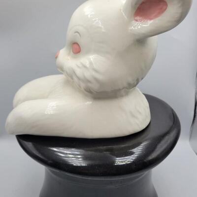 Rabbit Hat Trick Cookie Jar