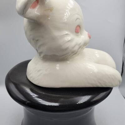 Rabbit Hat Trick Cookie Jar
