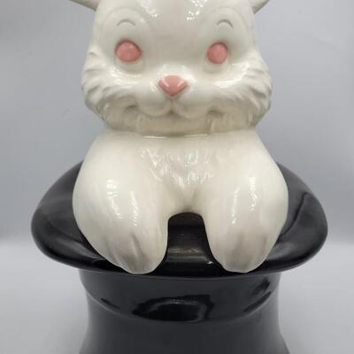 Rabbit Hat Trick Cookie Jar