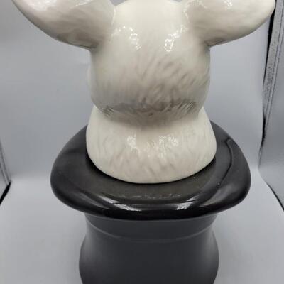 Rabbit Hat Trick Cookie Jar