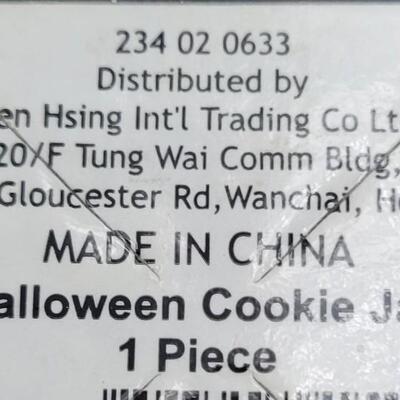 Black Cat Halloween Cookie Jar