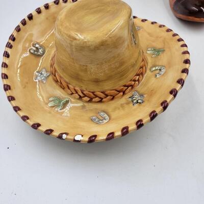 Popular Creations Western Boots and Hat Cookie Jar