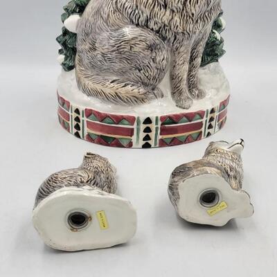Timberwolf Cookie Jar Set of 3