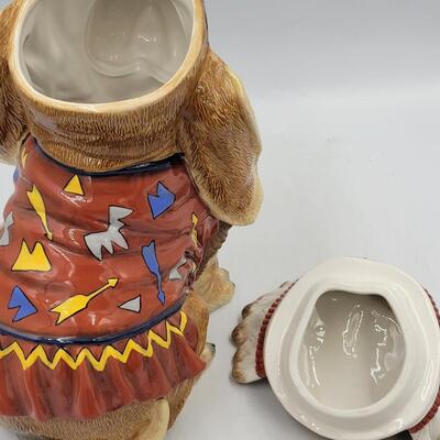 Appletree Designs Native American Dog Cookie Jar
