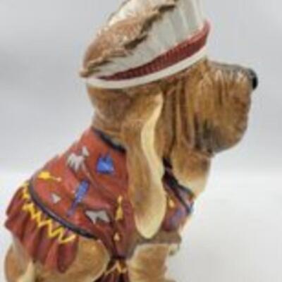 Appletree Designs Native American Dog Cookie Jar