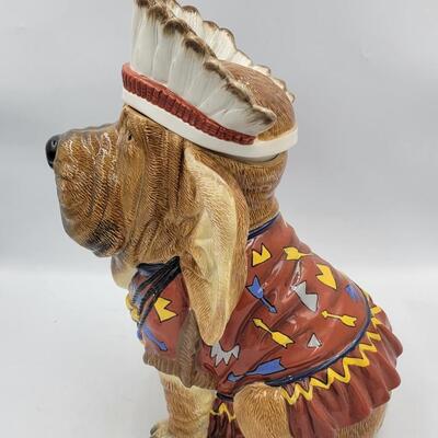 Appletree Designs Native American Dog Cookie Jar