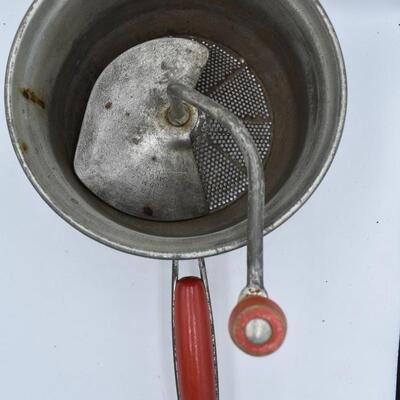 Old Sifter with red handle